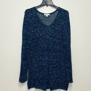 Coldwater Creek Pullover Sweater Loose Knit V-Neck Top XL 18